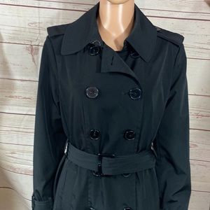 London Fog rain coat black